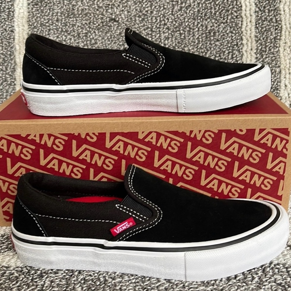 Vans Black Slip-On Shoes